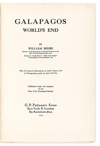 Beebe, Charles William (1877-1962) Galápagos. Worlds End.